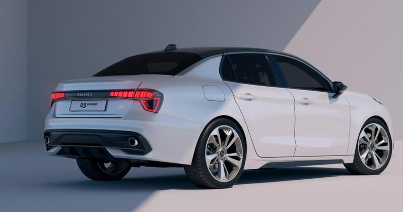 Illustration for article titled Lynk & Co's New Concept Car Is This Strangely Thick-Looking Sedan